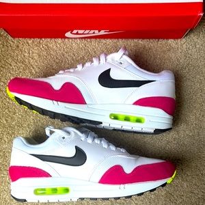 Nike Air Max 1 Black Volt Rush Pink